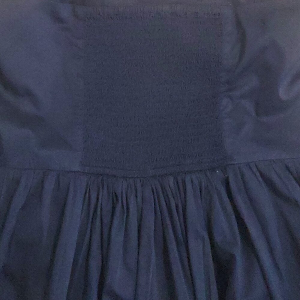 The Drop Rhett Strapless Mini Dress Maritime Navy Size 3X Bubble Hem - Picture 9 of 9